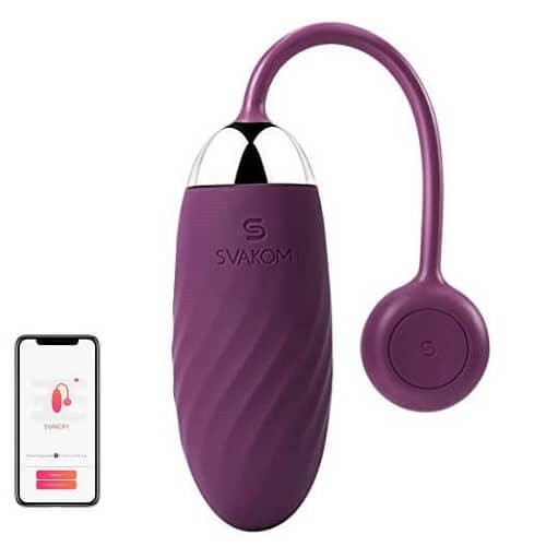 Svakom Ella App Controlled Silicone Vibrating Egg